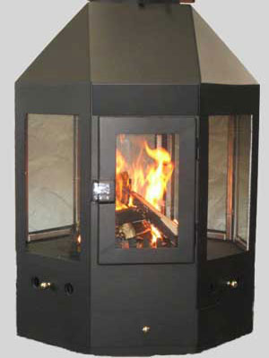 1000mm Octogon Fireplace